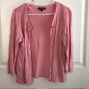 Pink cardigan